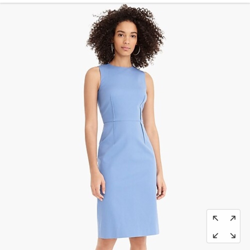 J. Crew Blue Sleeveless Sheath Dress